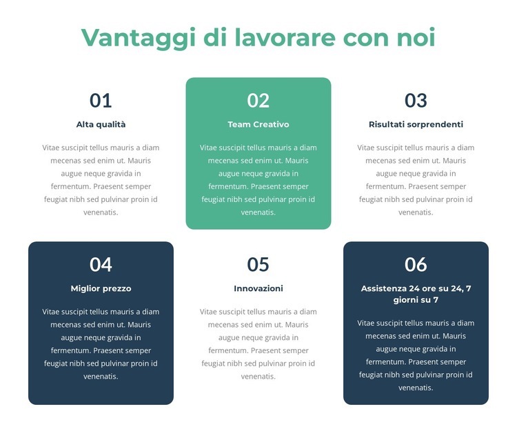 Opportunità di apprendimento e sviluppo Modelli di Website Builder