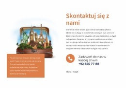 Skontaktuj Się Z Biurem Podróży - Makieta Szkieletowa