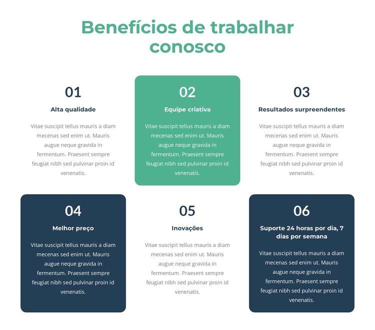 Oportunidades de aprendizado e desenvolvimento Modelo de site