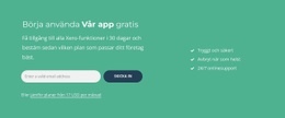 Börja Använda Vår App Gratis - Mall För Webbplatsbyggare