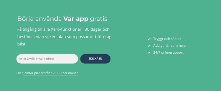 Börja använda vår app gratis WordPress -tema