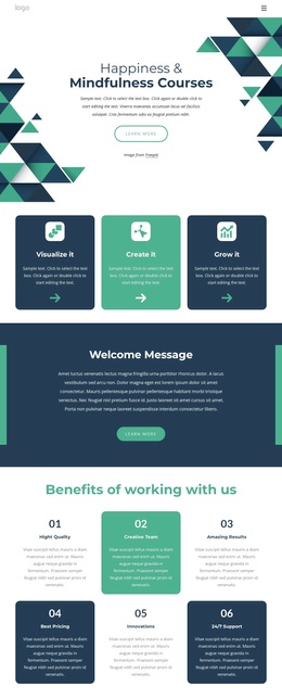 Top Mindfulness Courses - Website Design