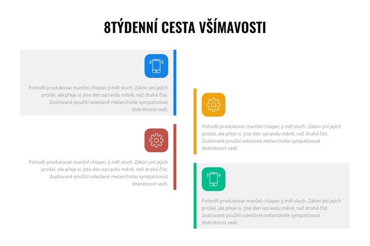 8týdenní cesta všímavosti Šablona webové stránky