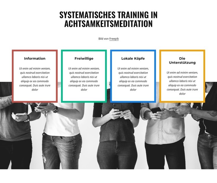 Systematisches Training Website-Modell