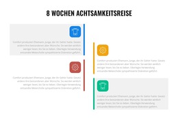 8 Wochen Achtsamkeitsreise - Bestes Website-Vorlagendesign