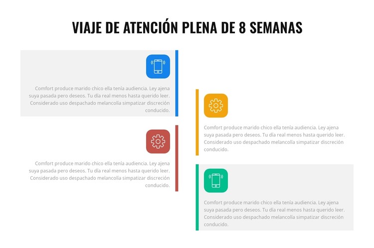 viaje de atención plena de 8 semanas Plantilla CSS