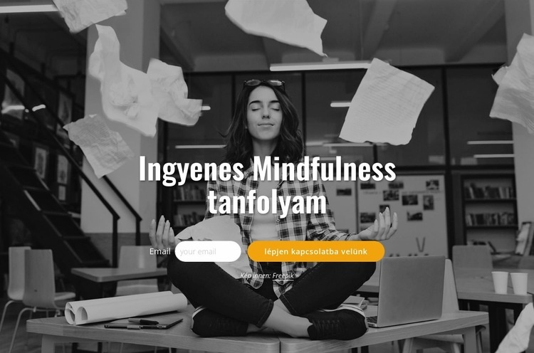 Ingyenes mindfulness tanfolyam Weboldal sablon