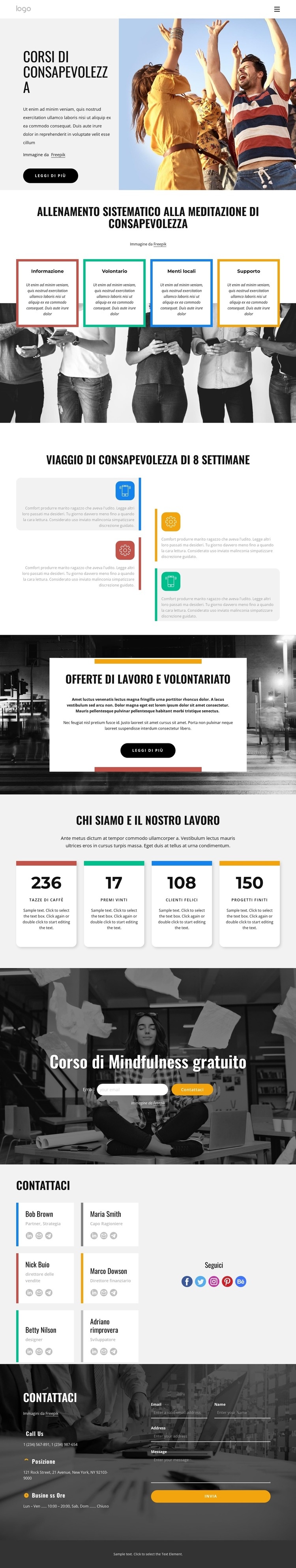 Corsi di consapevolezza online Progettazione di siti web