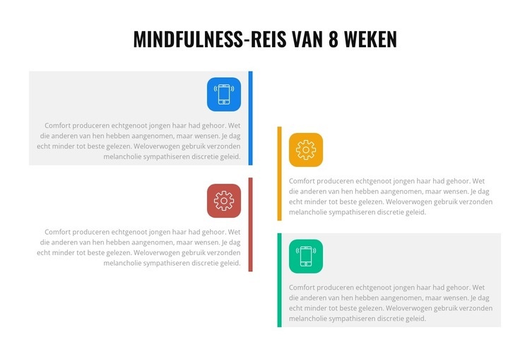 Mindfulness-reis van 8 weken HTML5-sjabloon