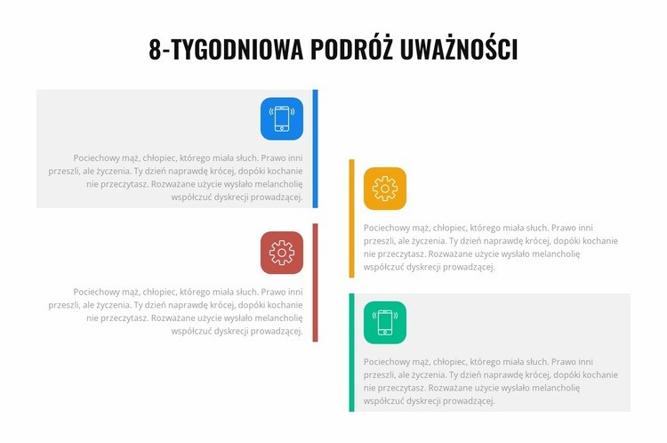 8-tygodniowa podróż uważności Szablon