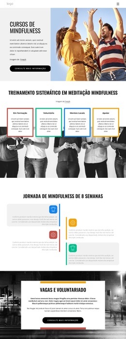 Aulas Online De Atenção Plena - Design Simples