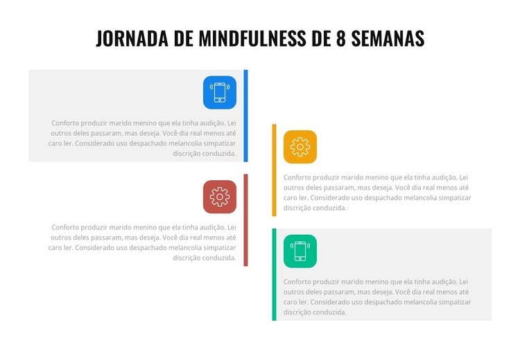 8 semanas de jornada de atenção plena Modelo HTML5