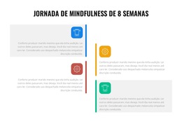 8 Semanas De Jornada De Atenção Plena - Melhor Design De Modelo De Site