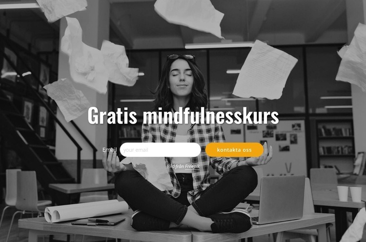 Gratis mindfulnesskurs CSS -mall