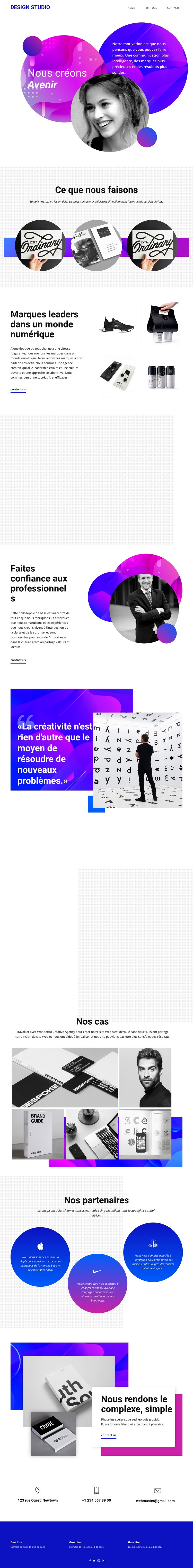 Futur brends avec le meilleur art Conception de site Web