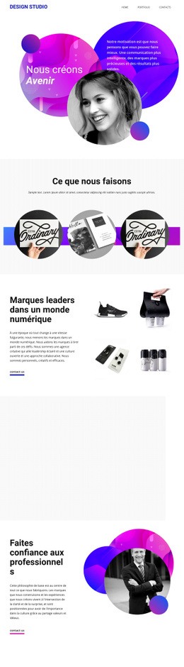 Futur Brends Avec Le Meilleur Art Modèle HTML CSS Simple