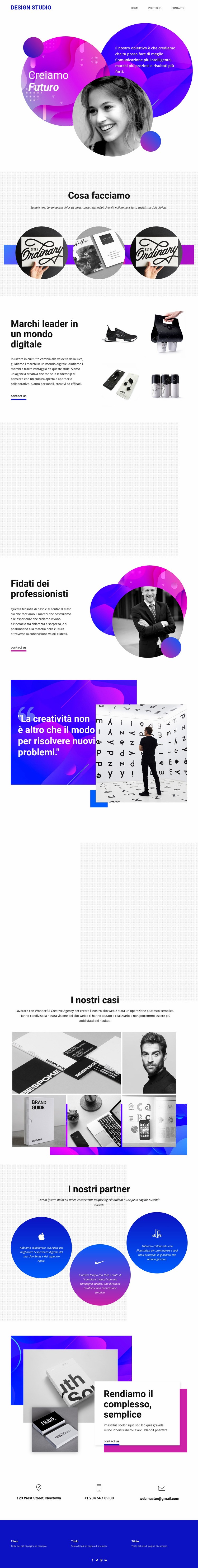 Il futuro si presenta con la migliore arte Modello CSS