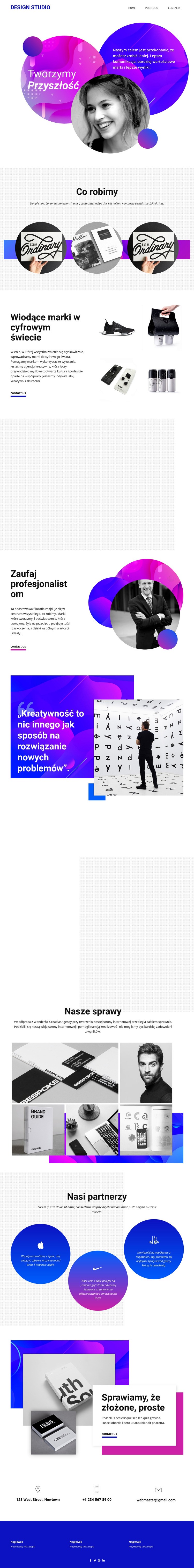 Przyszłe brendy z najlepszą sztuką Motyw WordPress