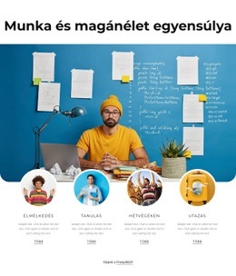 Találja Meg A Munka És A Magánélet Egyensúlyát Ingyenes CSS Webhelysablon