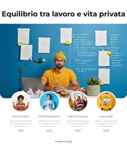 Trova Il Tuo Equilibrio Tra Lavoro E Vita Privata - Modello HTML5 Scaricabile Gratuitamente
