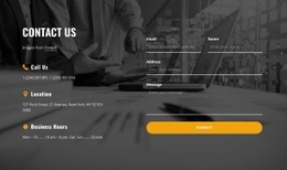 Email address, phone on image background - Html Code Example by Nicepage