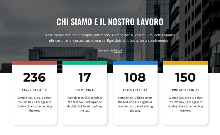 Contatori nel ripetitore di griglia Modello HTML5