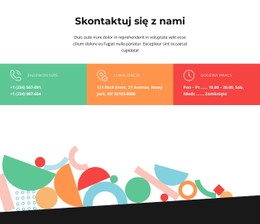 Skontaktuj Się Z Nami Za Pomocą Kolorowych Komórek Szablon Witryny CSS