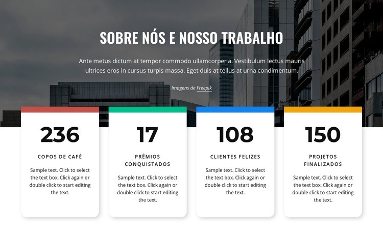 Contadores no repetidor de grade Landing Page