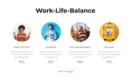 Fantastische HTML5-Vorlage Für Work-Life-Balance Und Zeitmanagement