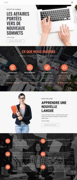 Comment Le Conseil Aide À Accélérer Le Succès - Belle Conception De Site Web