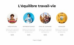 Équilibre Travail-Vie Personnelle Et Gestion Du Temps - Online HTML Page Builder