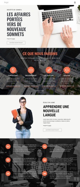 Modèle HTML5 Comment Le Conseil Aide À Accélérer Le Succès Pour N'Importe Quel Appareil