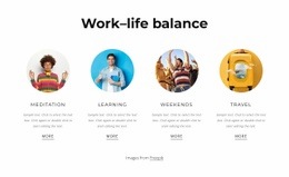 Work Life Balance And Time Management - Html Code