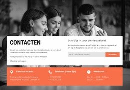 Contacten Met Inschrijfformulier - Premium-Sjabloon