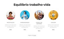 Equilíbrio Entre Vida Profissional E Gerenciamento De Tempo - Online HTML Page Builder