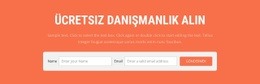 Ücretsiz Danışmanlık Alın - Modern Açılış Sayfası