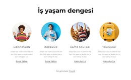 İş Yaşam Dengesi Ve Zaman Yönetimi Için Site Şablonu