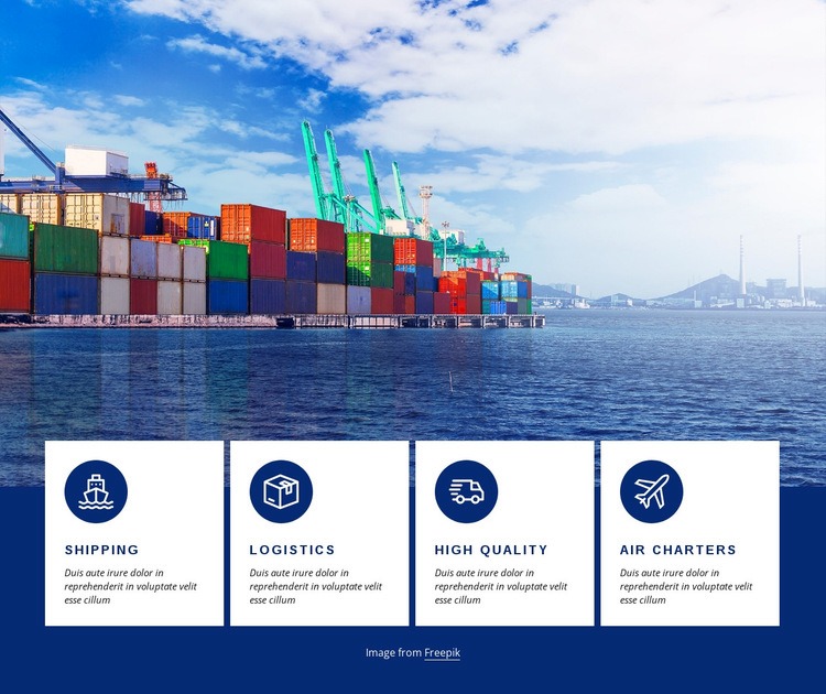 Smart logistics Elementor Template Alternative