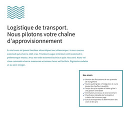 Texte Et Vagues - Modèle De Page HTML