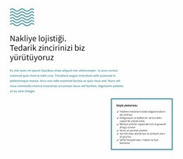 Metin Ve Dalgalar - Web Sitesi Şablonları