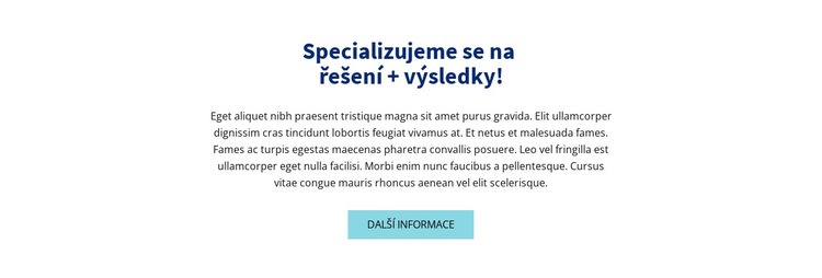 Barevný nadpis a text Šablona CSS