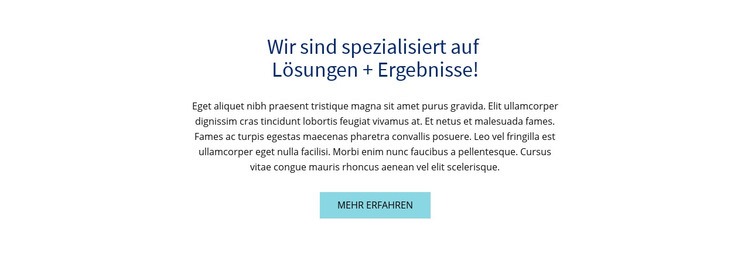 Farbige Überschrift und Text HTML5-Vorlage