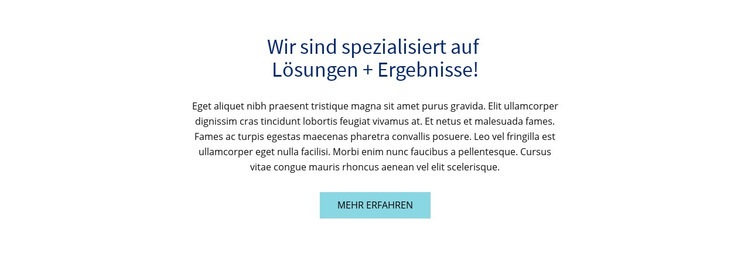 Farbige Überschrift und Text Website-Modell