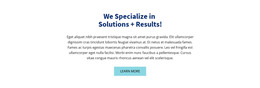 Colored Headline And Text - HTML Web Template