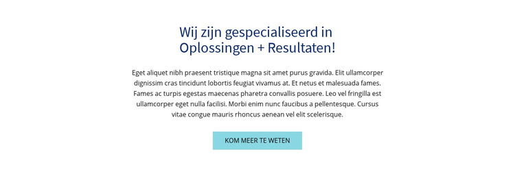 Gekleurde kop en tekst HTML-sjabloon