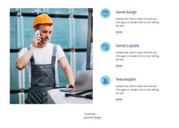 Karayolu Taşımacılığı Lojistiği - Web Sitesi Tasarımını Ücretsiz Indirme