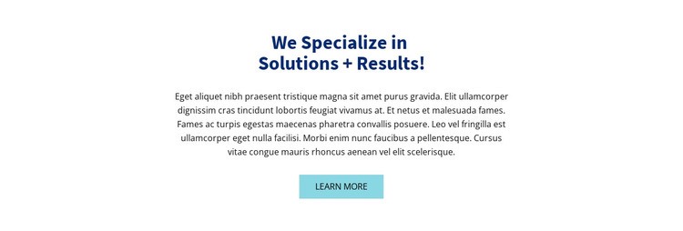 Colored headline and text Web Page Design