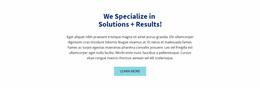 Colored Headline And Text - Professional Homepage Design