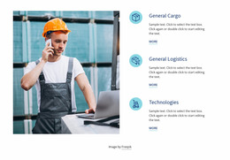 Road Transport Logistics - Awesome Website Mockup