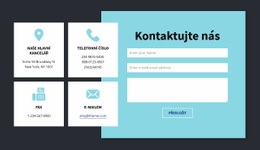 Blok Kontaktních Informací – Téma WordPress Připraveno K Použití